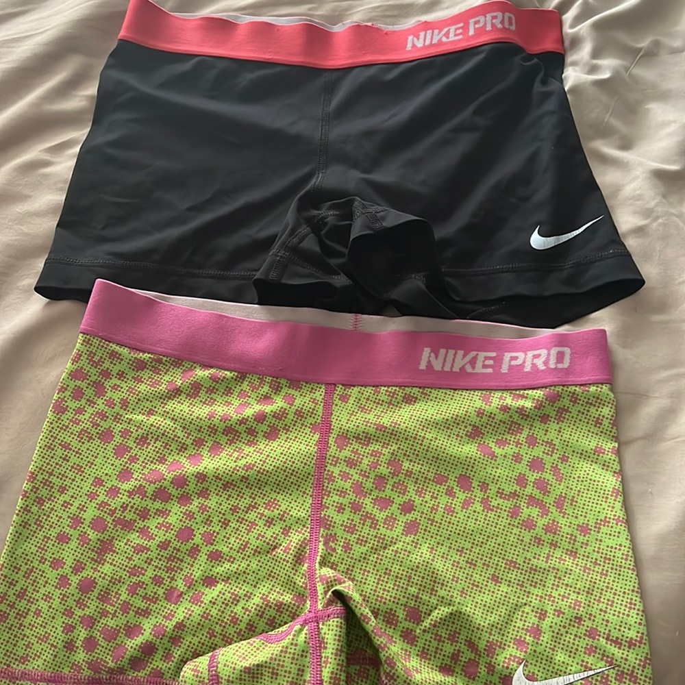 2 Nike pro used normal wear